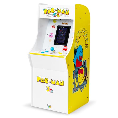 Arcade Classics Pac Man Jr Series Free Standing Machine, 3 Games, 8" Liquid Crystal Screen - Arcade Game for Basements, Garages, or Game Rooms - style: PacManJR Counter Series