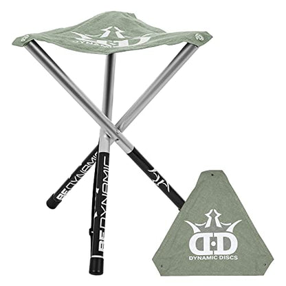Dynamic Discs Folding Stool | Portable & Collapsible Stool for Disc Golf and More | Fits in Frisbee Golf Bags and Backpacks (Flint Gray) - color: Flint Gray