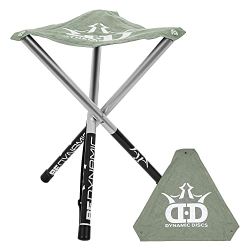 Dynamic Discs Folding Stool | Portable & Collapsible Stool for Disc Golf and More | Fits in Frisbee Golf Bags and Backpacks (Flint Gray) - color: Flint Gray