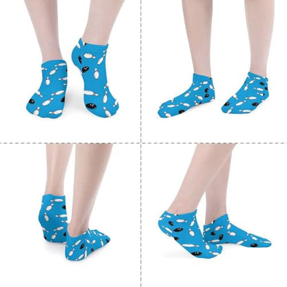 5 Pairs Women’s Low Cut Ankle Socks, Soft Athletic No Show for Running Yoga Daily Wear - color: Picture (15)