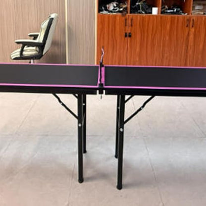 Indoor OutdoorTable Tennis Table, Ping Pong Table with Consistent Bounce, All-Weather Indoor Outdoor Foldable Table with Net