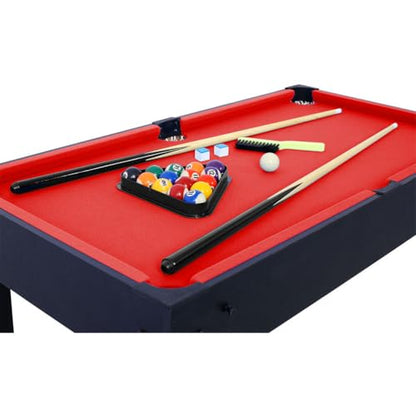 5-in-1 Multi Game Table, 43 Inch Combo Game Table with Foosball, Pool Table, Table Tennis, Push Hockey & Basketball, Indoor Sports Arcade Table with Complete Accessories for Kids and Family Gam