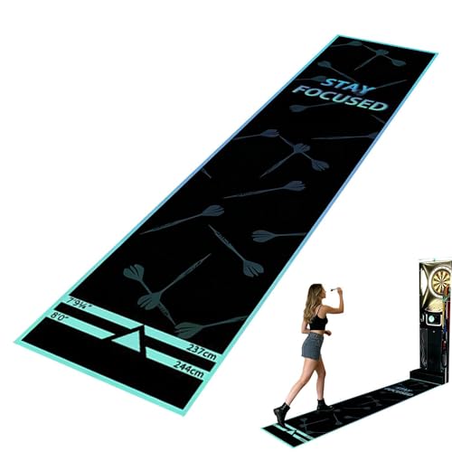 Darts Dartboard Mat | Non-Slip with Launch Line, Crystal Velvet, Portable, Darts Protective Mat | Games Room, Tournament, Sports Club, Office, Rest Room, - size: A