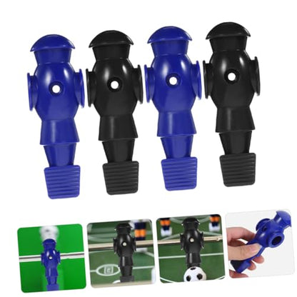 POPETPOP 4Pcs Foosball Player Figurines Replacement for Table Football Game PP Resin Material Wear-Resistant Soccer Player Statues for Standard Desktop Soccer Table Rods