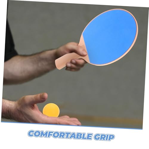 1 Set Outdoor Table Tennis Paddle Set Durable Rackets with Comfortable Grip Elastic Pong Balls for Competitive Play and Recreation