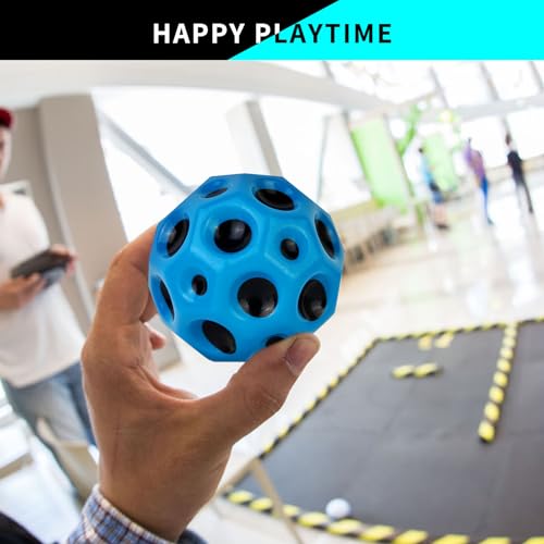 Super Bouncing Ball,Children's Super Hot, Easy to Grasp and Capture Suitable for Children of All Ages, Indoor and Outdoor Games - color: 3 pack-red