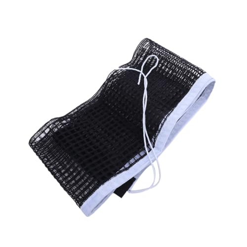 Training Tension Ping Pong Net Portable Table Tennis Table Net Replacement for Any Table(Black) - color: Black