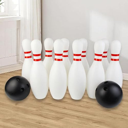 12 Pieces Kids Bowling Game Child Toy Bowling Pin Ball Indoor Outdoor Sports Friendly Material Suitable for Family Gathering Gift Giving