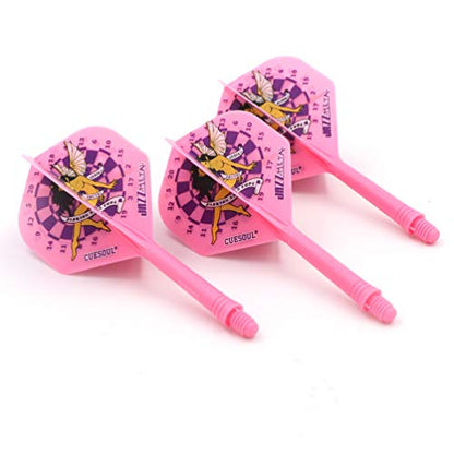 CUESOUL Jazz-Metal ROST Integrated Dart Shaft and Flights Standard Shape,Set of 3 pcs - color: CS-JMAK56XBFN