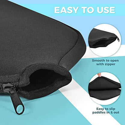 Pickleball Paddle Cover, Universal Case Size - 8.6 x 12.2 inches Racket Sleeve, Compatible with Most USAPA Standard and Elongated Pickball Paddles - style: 1 Pack Green