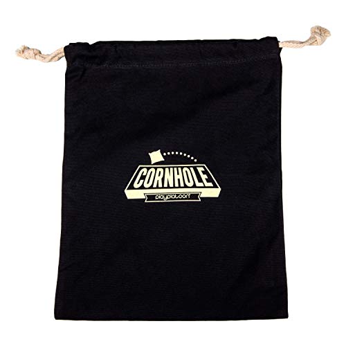 Play Platoon Cornhole Bag Holder - Tote Bag for Carrying Corn Hole Bean Bags - size: 8, Black String