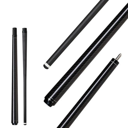 Carbon Fiber Short Pool Cue,32"/36"/42"/48" Low Deflection Kids Pool Cue,Professional Carbon Fiber Billiard Cue Shaft 5/16×18 - color: 32",12.5mm Tip