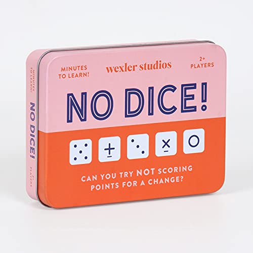 Galison No Dice! Game – Fun Math Game for Kids, Easy to Play Dice Game for 2 Players, for Ages 6+ – Convenient Storage Tin and Instructions Included, Great Learning Activity for Kids - style: No Dice!