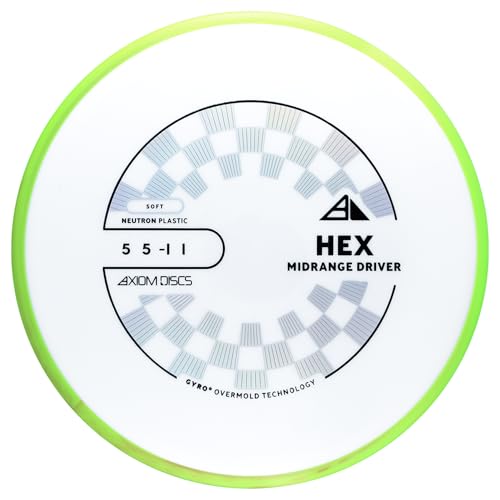 Axiom Discs Neutron Hex Disc Golf Midrange (Choose Your Firmness/Colors May Vary) - size: 175-180g, style: Soft