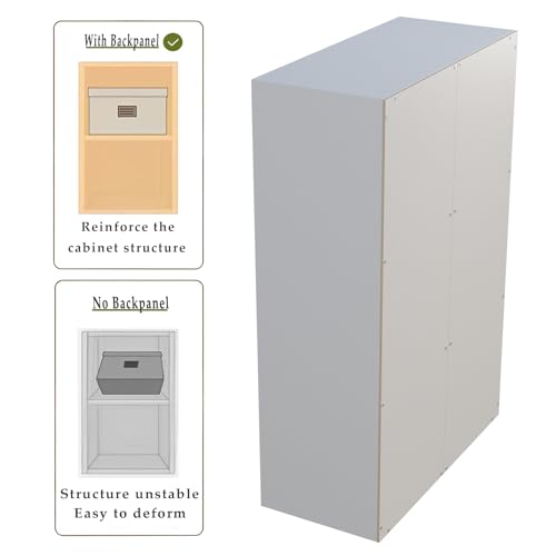 OSCHF 6-Cube Storage Shelf Bookcase, Warm White - color: Warm White, size: 6-Cube