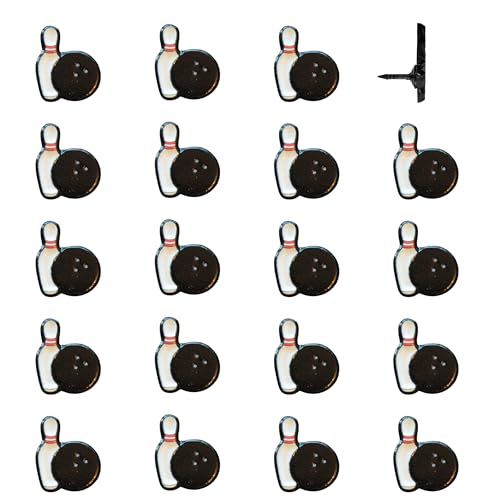 Bowling Ball Push Pins - Bowling Map Pins for Cork Boards, Maps, or Lapel Use - Designed in USA - Set of 20 - color: Bowling Ball, size: Set of 20