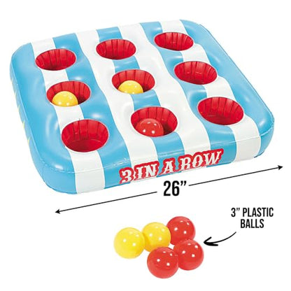 Fun Express Carnival 3 in A Row Floating Pool Game Includes 8 Balls
