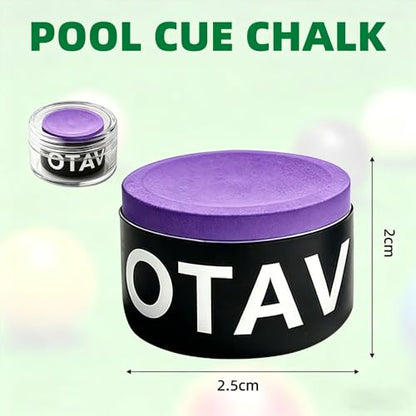 OTAVILEM Billiard Cue Chalk,Premium Pool Cue Chalk Billiard Pool Stick Chalk Billiards Chalk - color: Purple