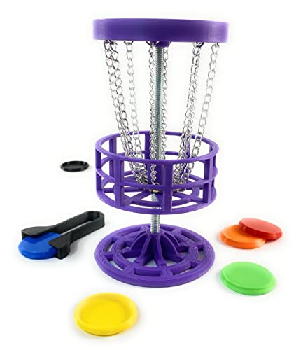 Mini Disc Golf - Table Top Drinking Game - 3D Printed - Man Cave Decor
