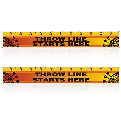 Lewtemi Dart Board Throw Line Floor Sticker PVC Toe Line Marker for Dart Players Game Accessories, 23 x 3.15 Inch