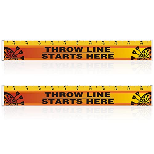 Lewtemi Dart Board Throw Line Floor Sticker PVC Toe Line Marker for Dart Players Game Accessories, 23 x 3.15 Inch