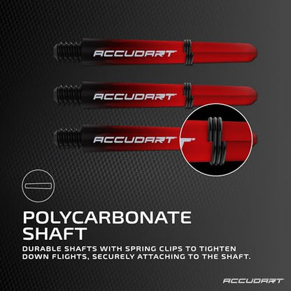 Accudart Soft Tip Dart Set 3.0 – Gunmetal Steel Barrel, Hybrid Grip, Polycarbonate Shafts, Standard Flights, Drop‑in Case for Fully Assembled Darts – Includes Soft Tip Points