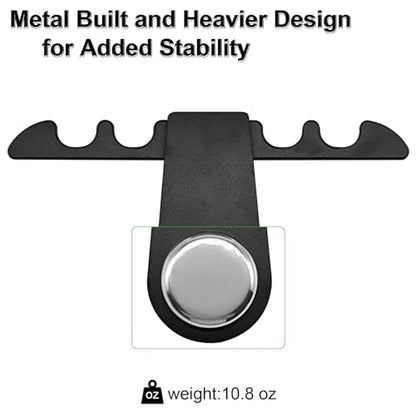 Portable Pool Stick Holder - Weighted 4-Cue Claw Holder for Billiard Table, Black - color: Black