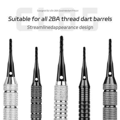 CyeeLife Darts Soft Tip,2BA Thread Soft Tip Dart Point 200 Pack, Plastic Tip Dart Points, Soft Tip Sets, Dart Accessory