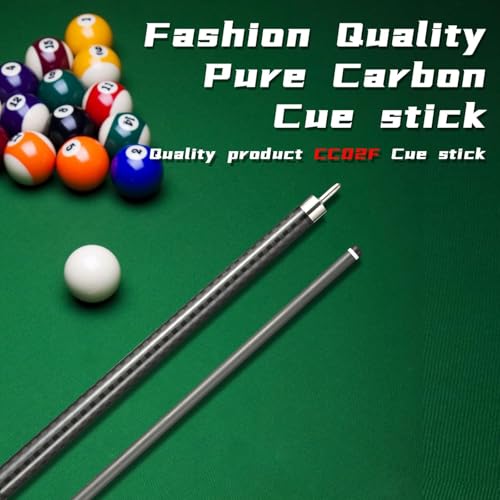 Carbon Fiber Pool Cue Stick 12.5mm Tip Billiard Carbon Fiber cue, Weight 20OZ Cue Stick, 58" Pool Table Sticks