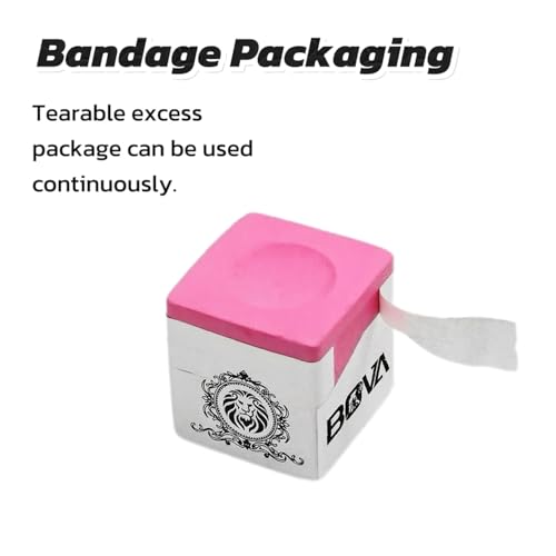 Magnetic Chalk with Balck Chalk Holder,Pink or Blue Billiards Cue Chalks,Pool Cue Chalks,Magnetic Chalk,Cue Chalk Holder, Magnetic Suit - color: Pink