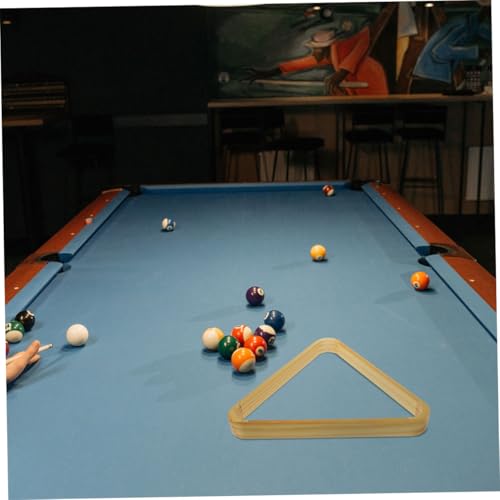 Toddmomy 2pcs Solid Wood Pool Ball Rack Essential Billiard Table Accessory for Quick Setup Smooth Gameplay and Optimal Ball Arrangement for Snooker and Pool Tables