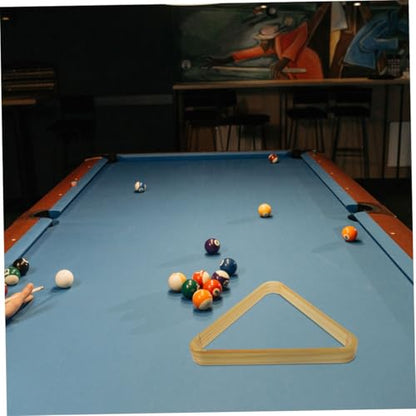 Toddmomy 2pcs Solid Wood Pool Ball Rack Essential Billiard Table Accessory for Quick Setup Smooth Gameplay and Optimal Ball Arrangement for Snooker and Pool Tables