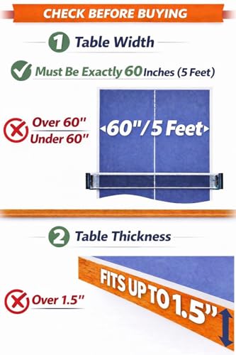 Tinos Premium Quality Ping Pong Net & Post | Tension and Height Adjustment | Heavy Duty Table Tennis net & Post Set