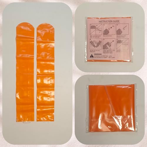 48pcs Round Head Boom Sticks Thunder Sticks Cheering Sticks Team Spirit Plastic Cheerleading Spirit Stick Clapper Inflatable Noise Maker Sports Supply (Orange) - color: Orange