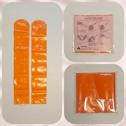 48pcs Round Head Boom Sticks Thunder Sticks Cheering Sticks Team Spirit Plastic Cheerleading Spirit Stick Clapper Inflatable Noise Maker Sports Supply (Orange) - color: Orange