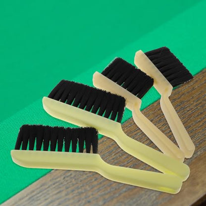 4pcs Pool Table Cleaning Brush Set for Felt and Fabric Surfaces Plastic Billiard Table Cleaner with Versatile Use and Easy Maintenance