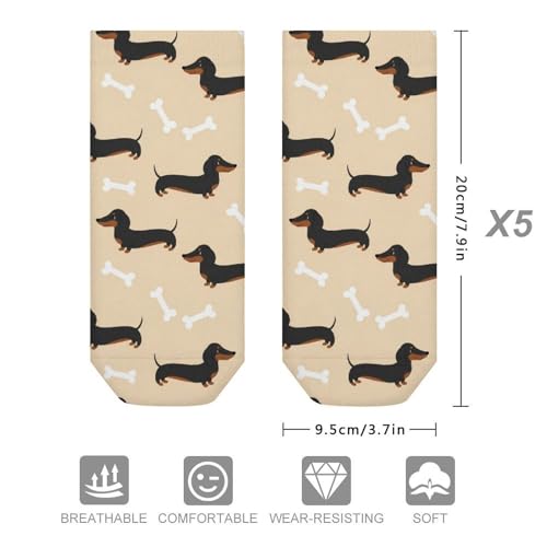 5 Pairs Women’s Low Cut Ankle Socks, Soft Athletic No Show for Running Yoga Daily Wear - color: Picture (10)