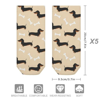 5 Pairs Women’s Low Cut Ankle Socks, Soft Athletic No Show for Running Yoga Daily Wear - color: Picture (10)