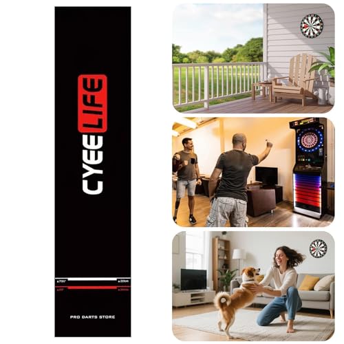 Dart Board Mat, Non Slip Darts Mat, Portable Floor Protection with Throw Line, Crystal Velvet Dart Rug, Protective Darts Distance Mats, for Game Room Recreation Center Sports Club Basement - size: A