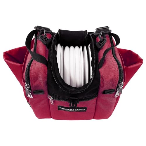 Revolution Mini Deluxe V3 Disc Golf Bag - Crimson