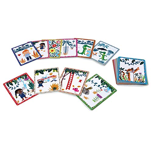 eeBoo: Volcano Island Create a Story Pre-Literacy Cards, 36 Cards with Colorful Characters, Encourages Imagination, for Ages 3 and up - style: Create a Story