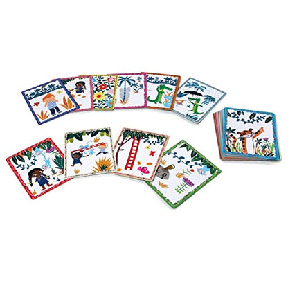 eeBoo: Volcano Island Create a Story Pre-Literacy Cards, 36 Cards with Colorful Characters, Encourages Imagination, for Ages 3 and up - style: Create a Story