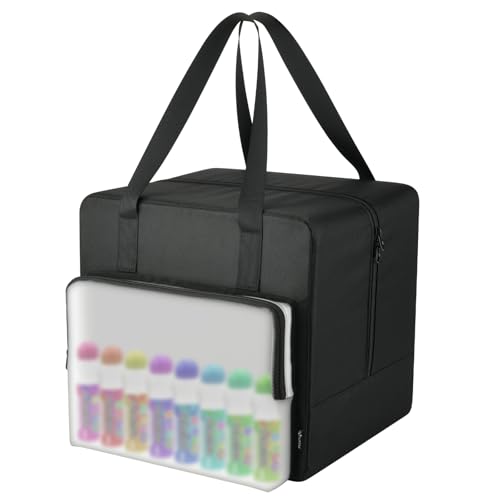 Bingo Game Sets Carry Bag Large Capacity Bingo Dauber Bag for Holding Game Accessories and Rotary Cage, Portable Storage Tote Carrying Case for Family Games Night, Parties, Case Only