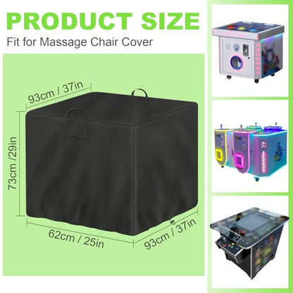 Arcade Table Cover, 600D Oxford Covers Compatible with Arcade1Up Pac-Man Head-to-Head Arcade Machine ,Waterproof & Dust-Proof, Indoor Game Table Accessories,Black,36.6*24.4*28.7inch (Cover only)