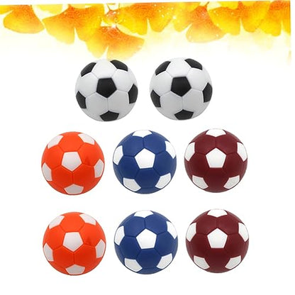 8pcs Tabletop Soccer Ball Table Football Ball Mini Replacement Footballs