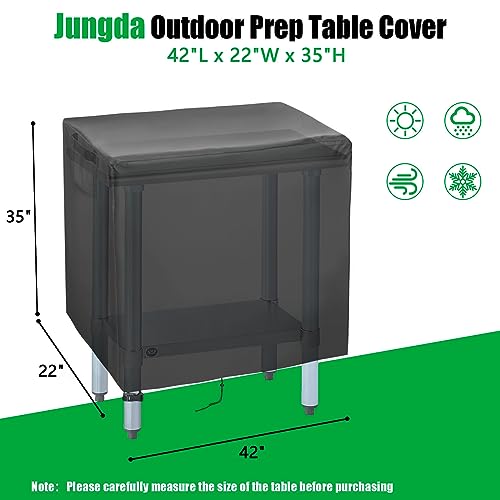 Outdoor Table Cover 42 Inch, Waterproof Patio Prep Table Covers, Outdoor Rectangle Bar Table Cover for Outdoor Furniture - 42 x 22 x 35 Inch - size: 42" x 22" x 35"