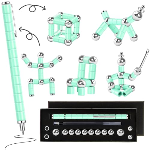 Magnet Pens Gifts for Teen Girls - Graduation Gift for Her Him, Unique Birthday Gifts for Men Women, Cool Gadget for 13 14 15 16 Year Old Boys ADHD Anxiety Relief Desk Toys for Office Workers Teacher - color: Mint Green