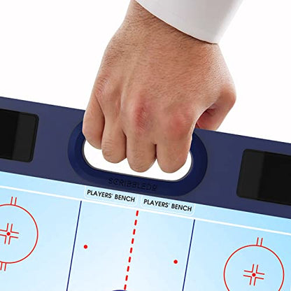 Hockey Dry Erase Board for Coaches 15x10.5 Inch Double Sided Whiteboard Coaching Board Equipment Includes 2 White Board Markers for the Hockey Accessories Making it the Perfect Coach Gifts