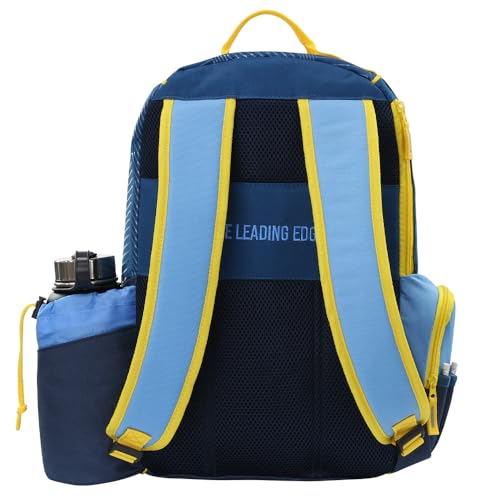 MVP Disc Sports Shuttle Disc Golf Backpack Bag (Choose Your Style and Color) - color: Light Cobalt/Midnight Blue, style: With Velcro Side Panel
