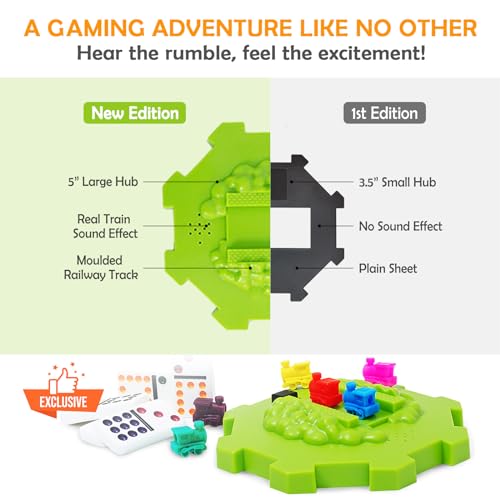 Yinlo Mexican Train Domino Set with Sound Effect, Dominoes Set for Travel, 91 Tiles Double 12 Colored Dominoes Travel Game Set with Aluminum Case - style: Dot with Green Hub